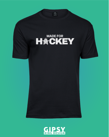 Herren T-Shirt „Made for Hockey“ – Eishockey-Design mit M-Star | GipsyKing Design