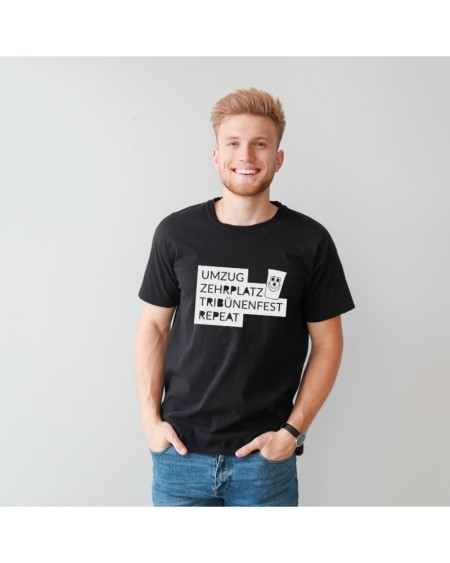 T-Shirt “Landshuter Hochzeit Repeat” - Schwarz/Weiß | GipsyKing Design