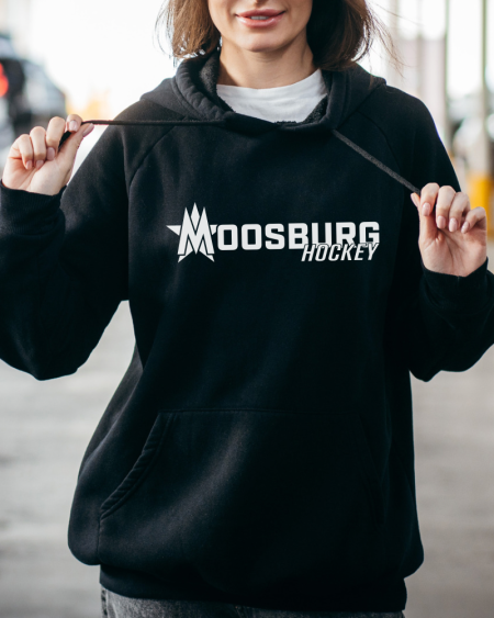 EV Moosburg Star-M Hoodie Schwarz Unisex – Stylischer Hockey-Fan-Hoodie